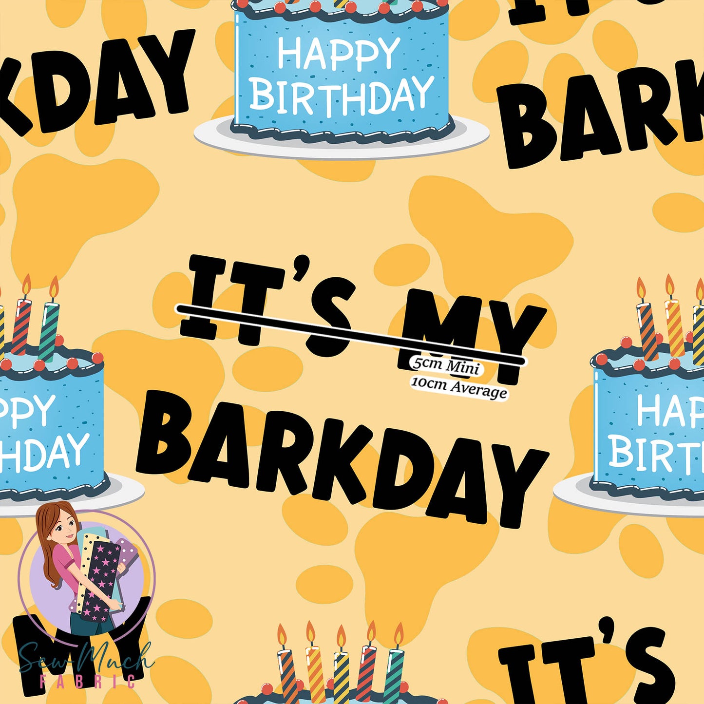 It's my Barkday | Woven | Retail | MINI Scale