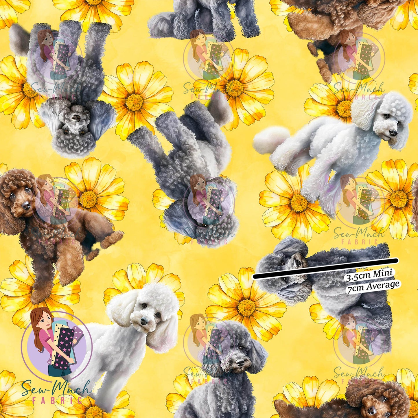 Poodle Floral | Woven | Retail | Average Scale