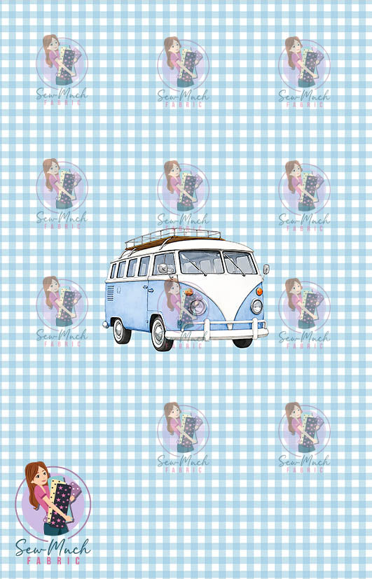 JULY Pre-Order (1): Retro Camper Blue PANEL