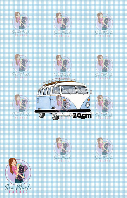 JULY Pre-Order (1): Retro Camper Blue PANEL