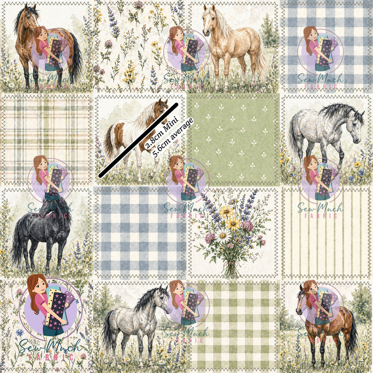 OCTOBER Pre-Order (2): Horses Patchwork