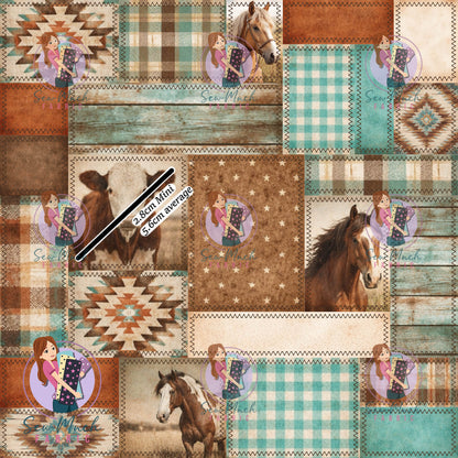 OCTOBER Pre-Order (2): Horses & Cow Patchwork