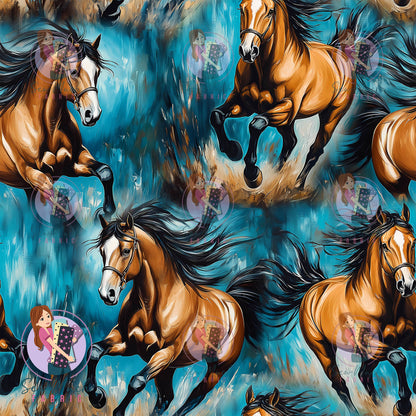Unlimited Pre-Order: Horses Teal