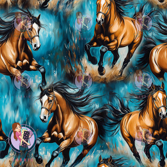 Unlimited Pre-Order: Horses Teal