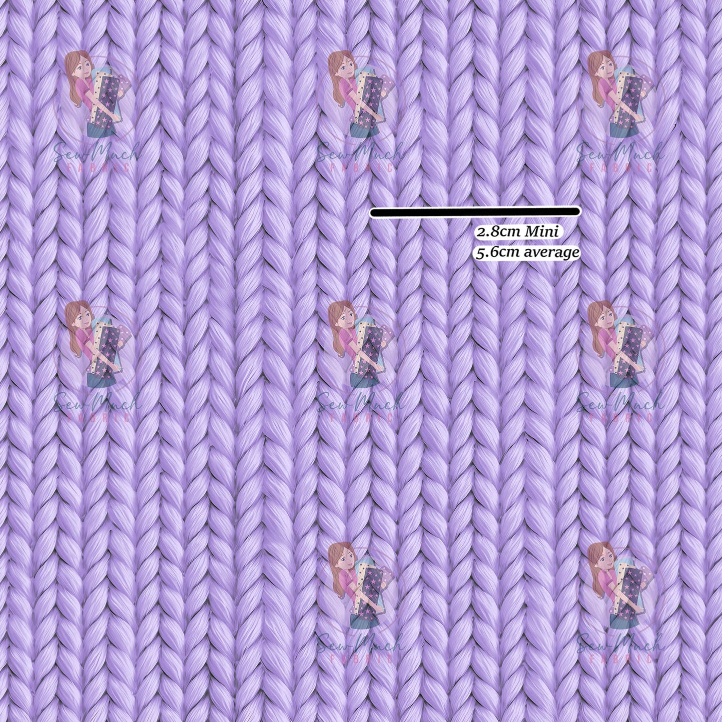 Purple Knit Look | Woven | Retail | Average Scale