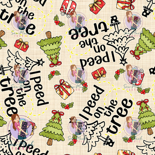CHRISTMAS Pre-Order: I peed on the Tree Beige