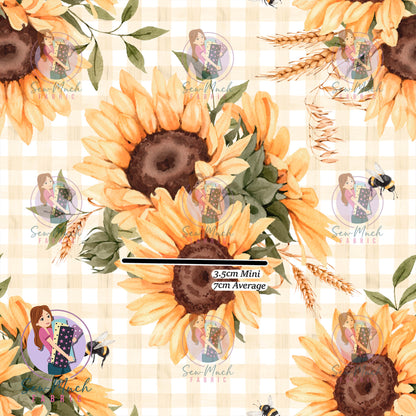 Sunflower & Bees | Woven | Retail | Average Scale