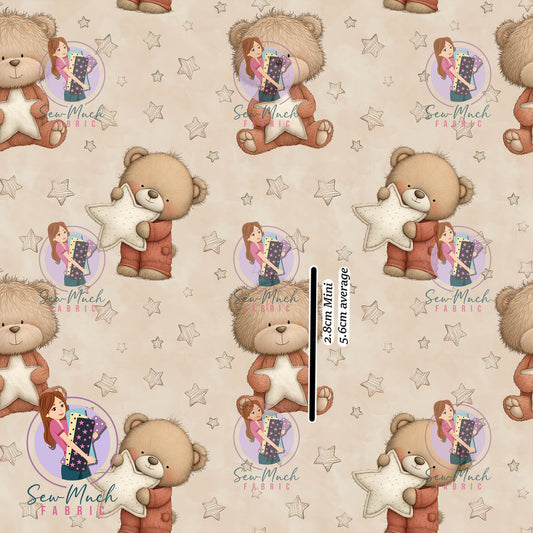 Teddy Star Beige | Woven | Retail | MINI Scale