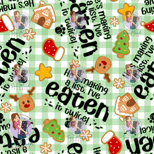 CHRISTMAS Pre-Order: He's making a list Green