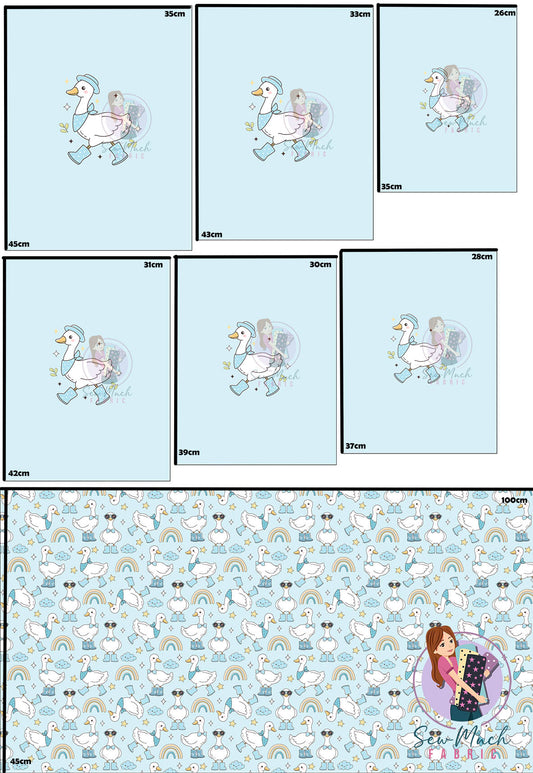 Unlimited Pre-Order: Blue Goose 'PANEL FOR ROMPERS'