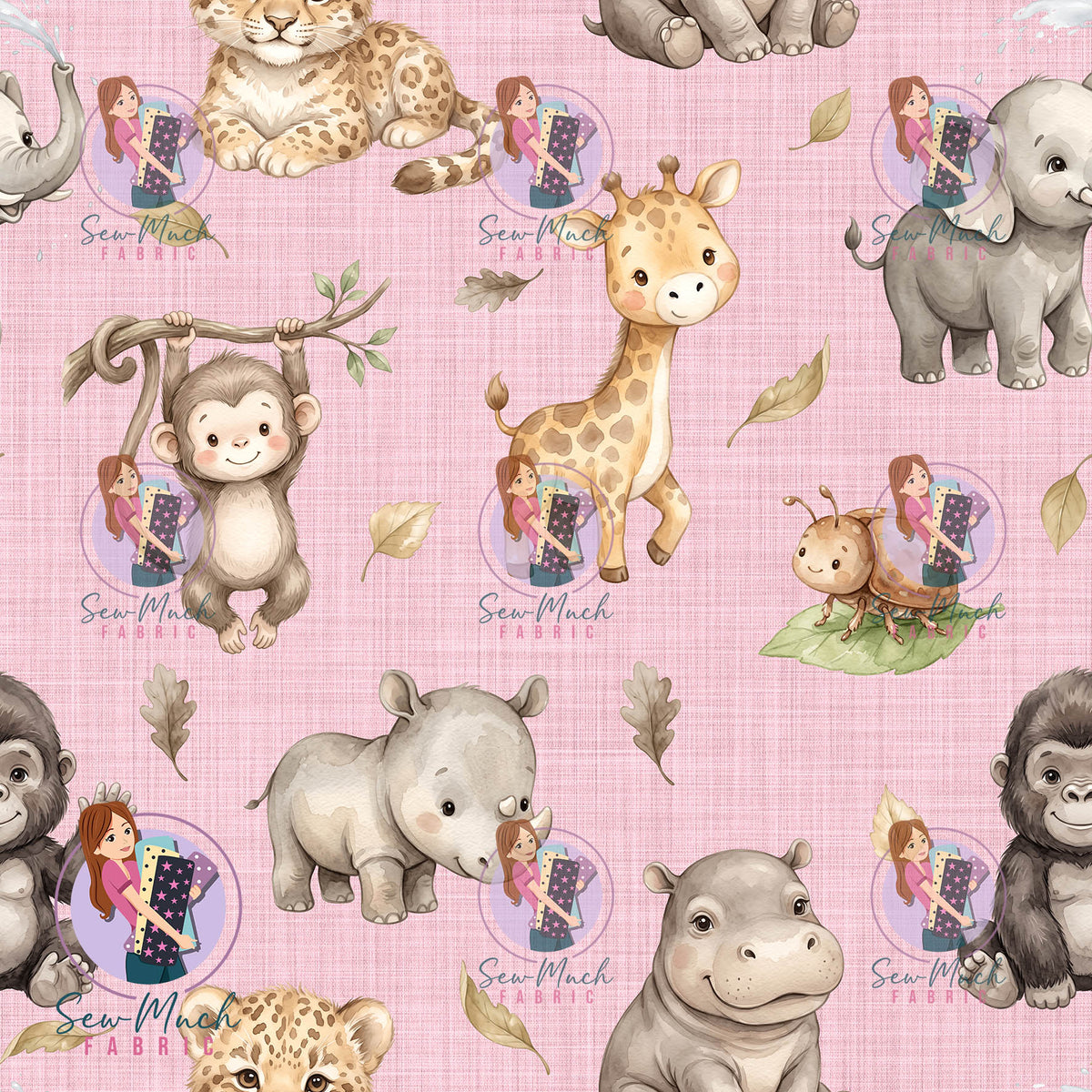 OCTOBER Pre-Order (1): Jungle Animals Pink