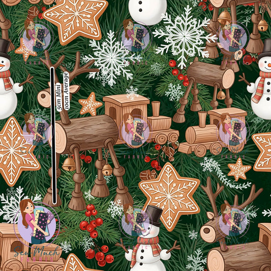 CHRISTMAS: Wooden Reindeer | Woven | Retail | Average Scale