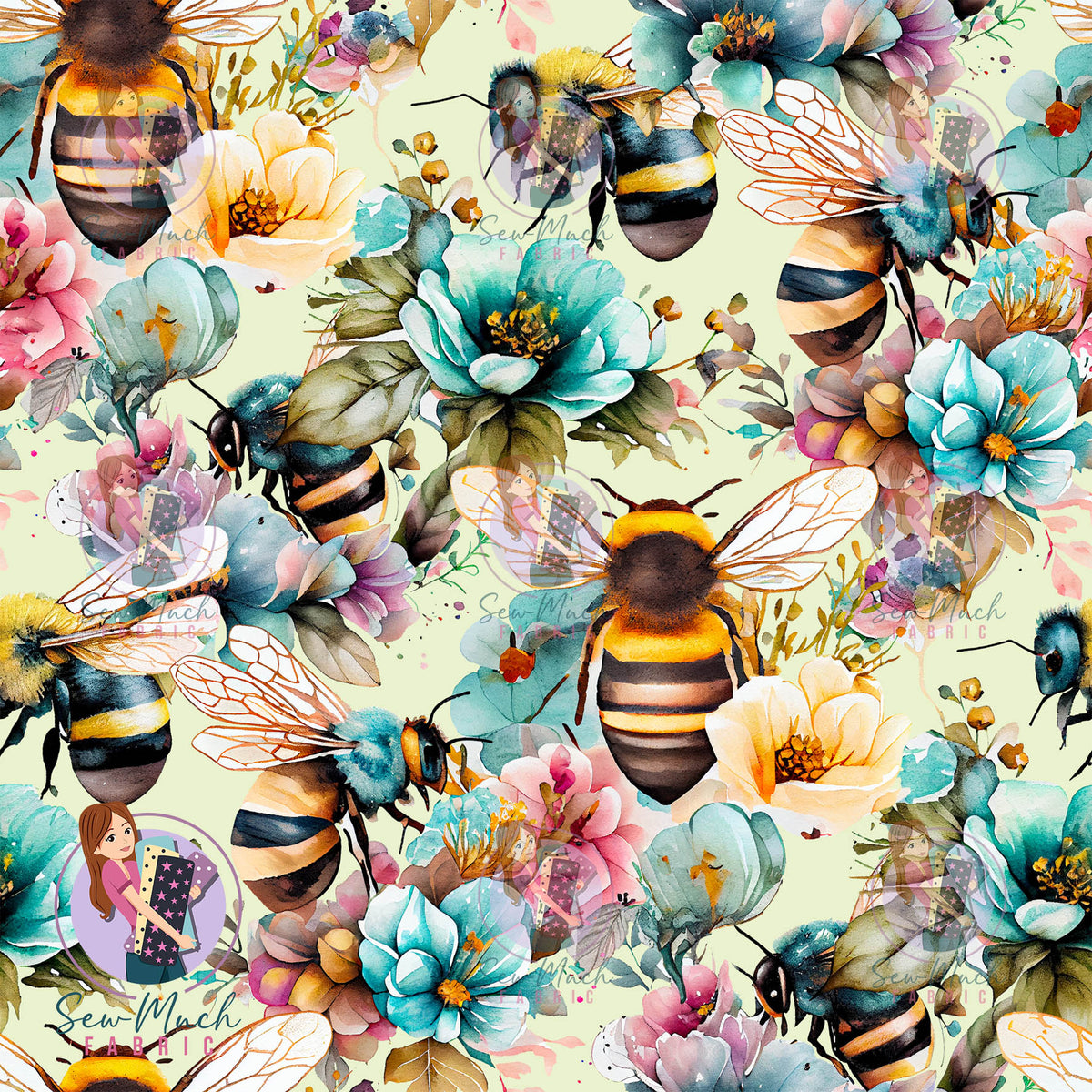 Floral Bee | Canvas | Retail | Average Scale