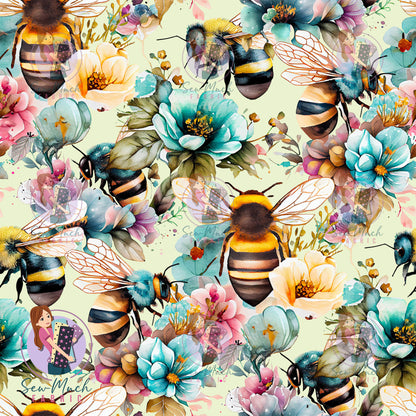Floral Bee | Woven | Retail | Average Scale