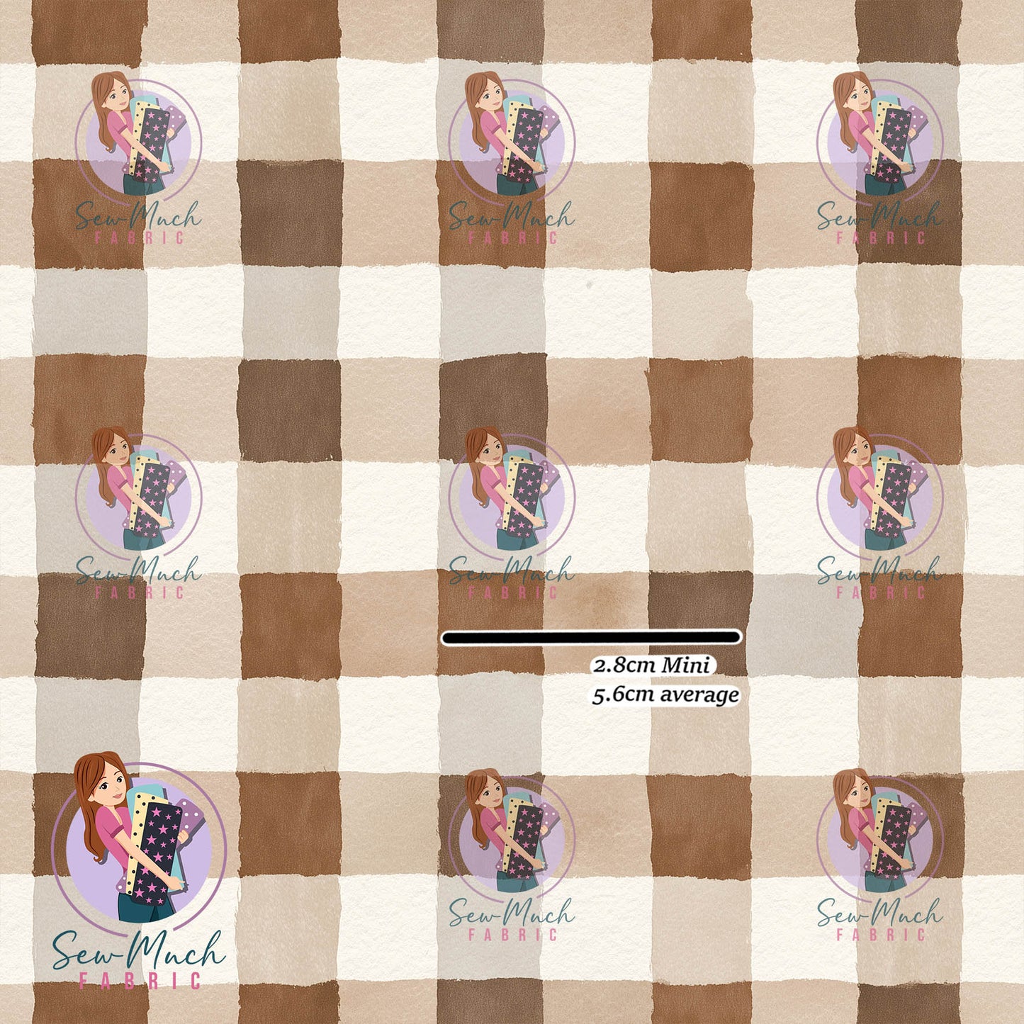 Brown Gingham | Woven | Retail | Average Scale