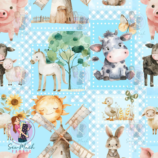 Unlimited Pre-Order: Farm Patchwork Blue
