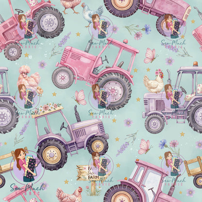 OCTOBER Pre-Order (1): Tractors Pink & Purple