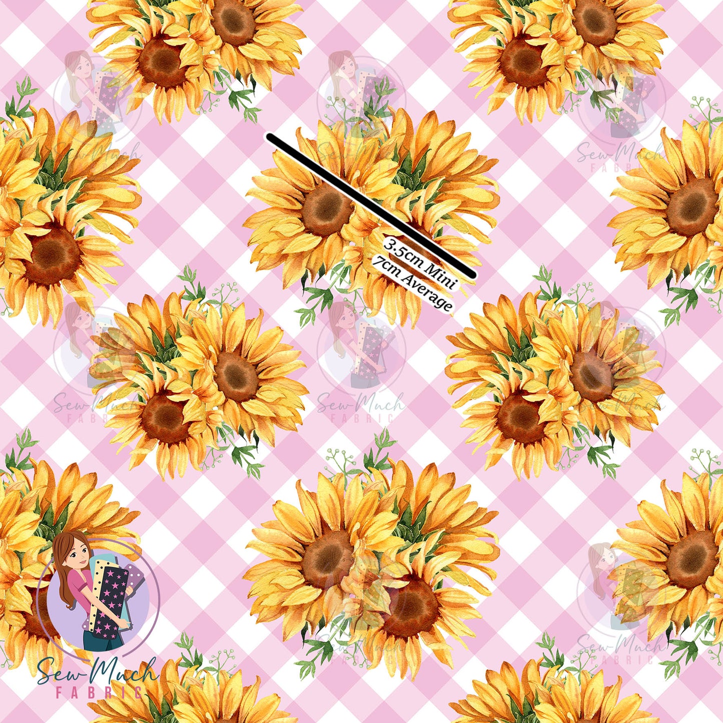 Unlimited Pre-Order: Floral Sunflower Pink Gingham