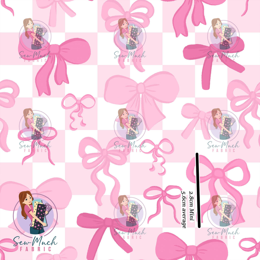 Pink Bows | Knit | Retail | MINI Scale