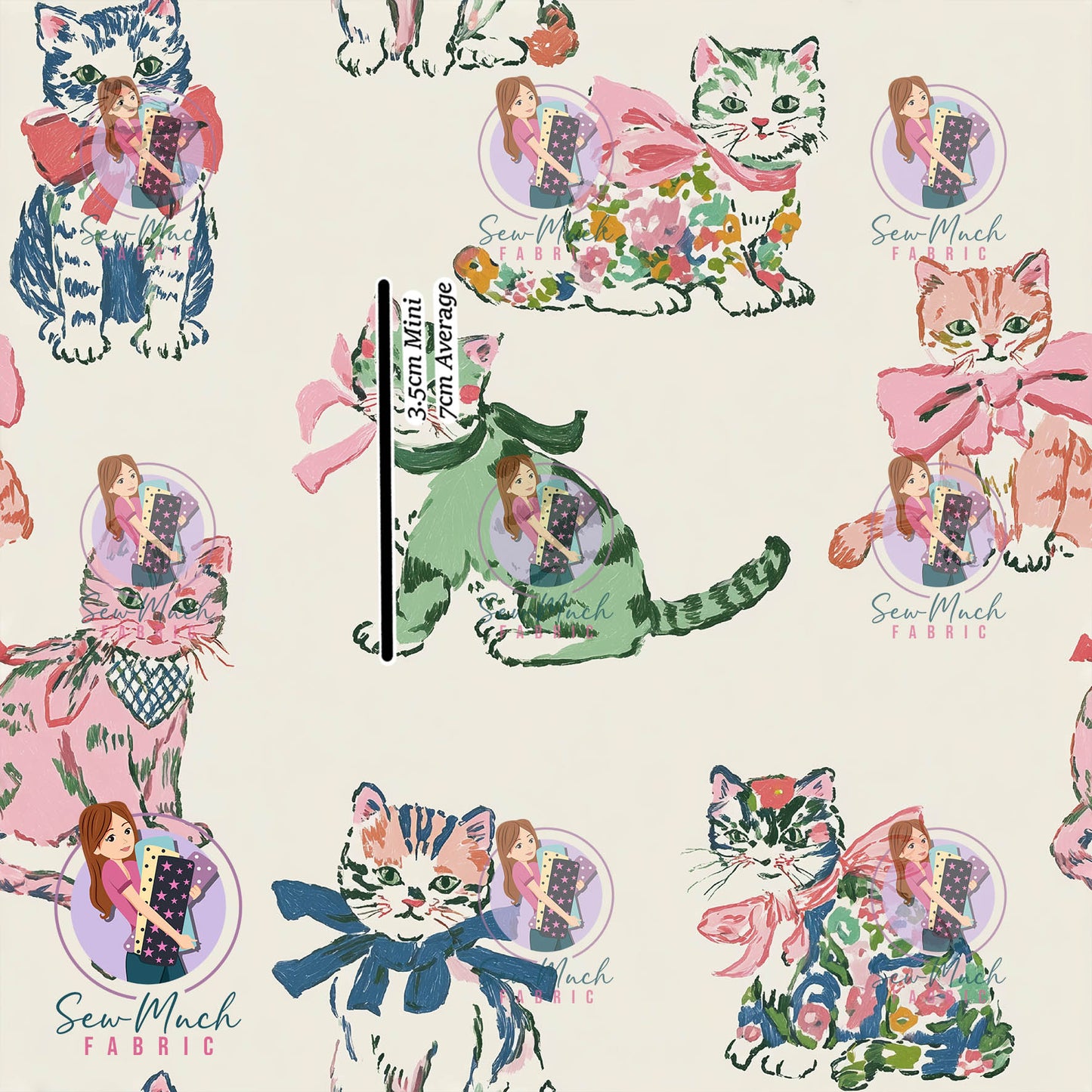Cats | French Terry | Retail | MINI scale