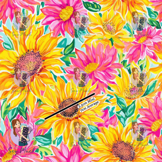 Colourful Sunflower | Woven | Retail | Average Scale