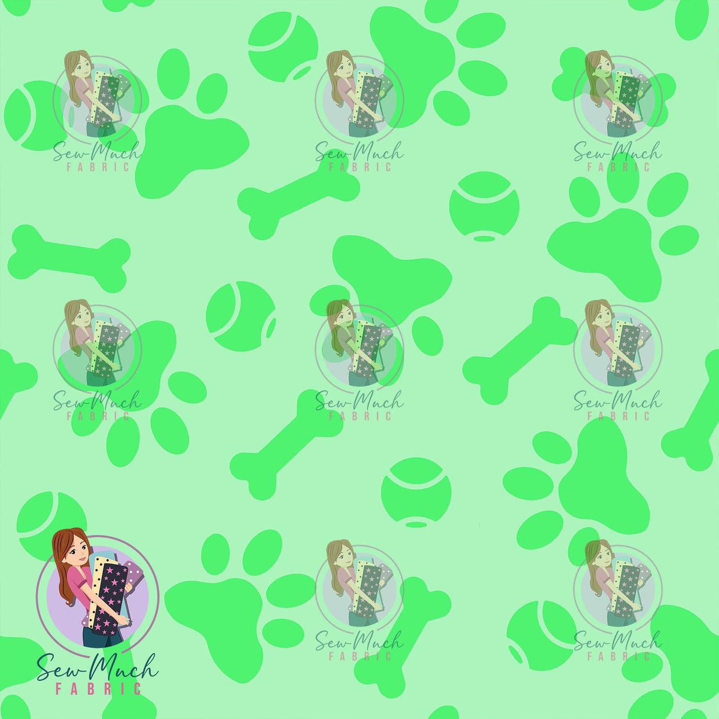 Paw Prints Green | Pre-Order |