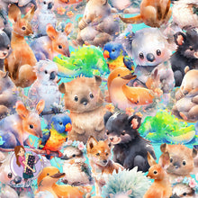 Load image into Gallery viewer, Aussie Animals | French Terry | Retail | Average scale
