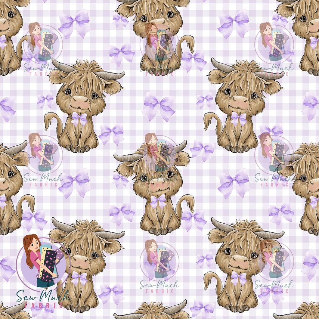 SEPTEMBER Pre-Order (2): Highland Cow Purple Bow