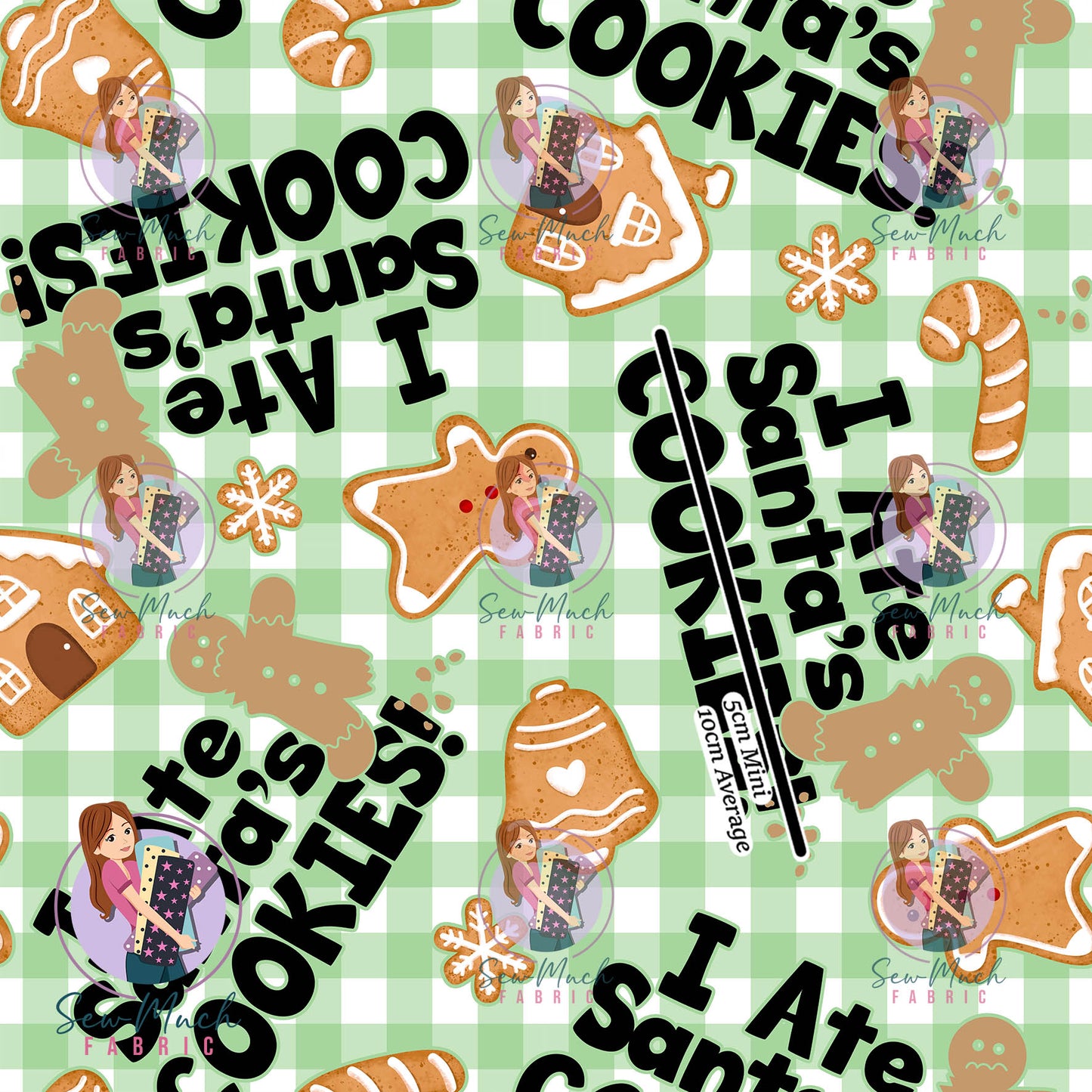 Christmas: I ate santa's cookies | Woven | Retail | MINI Scale