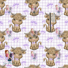 Load image into Gallery viewer, SEPTEMBER Pre-Order (2): Highland Cow Purple Bow
