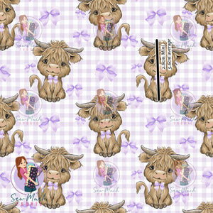 SEPTEMBER Pre-Order (2): Highland Cow Purple Bow