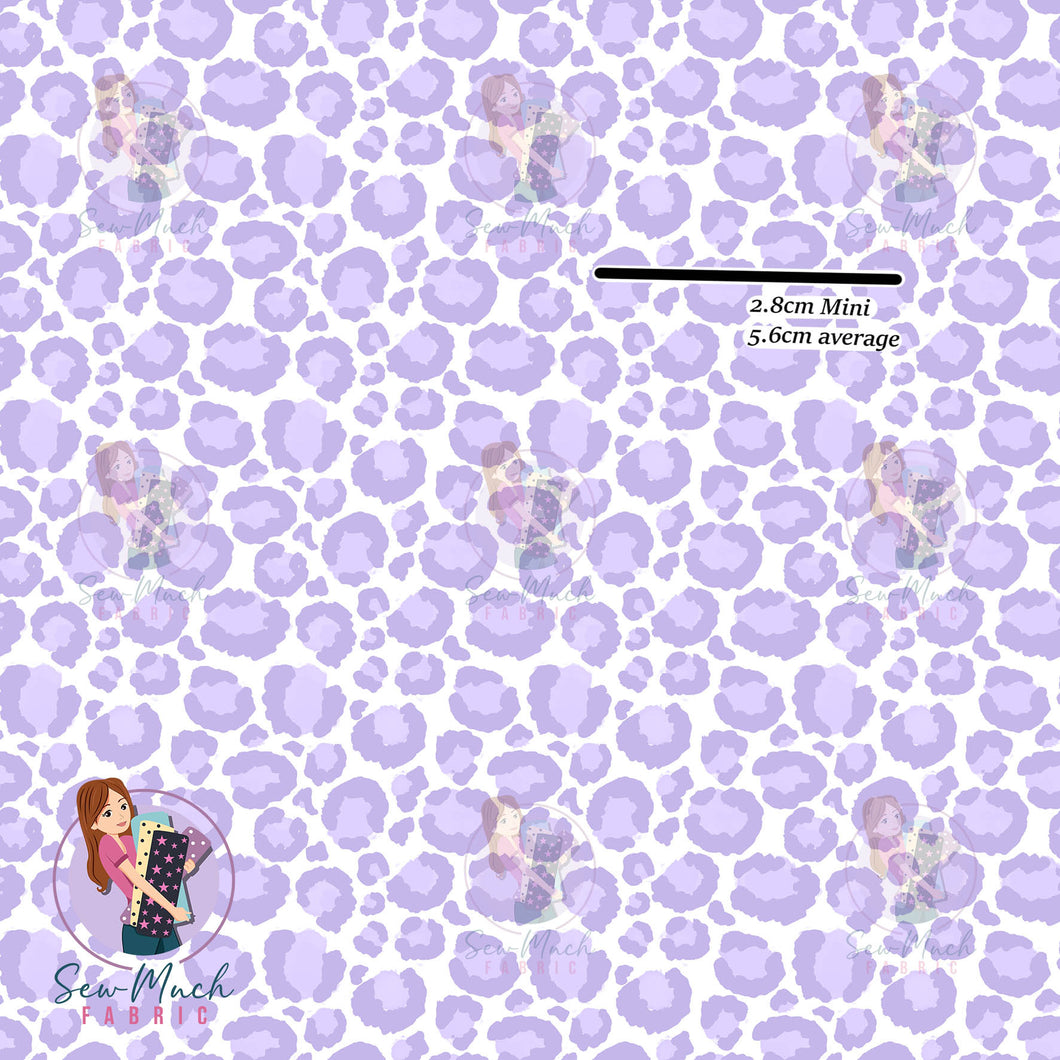 Leopard Print Purple| Knit 220gsm | Retail | Average Scale