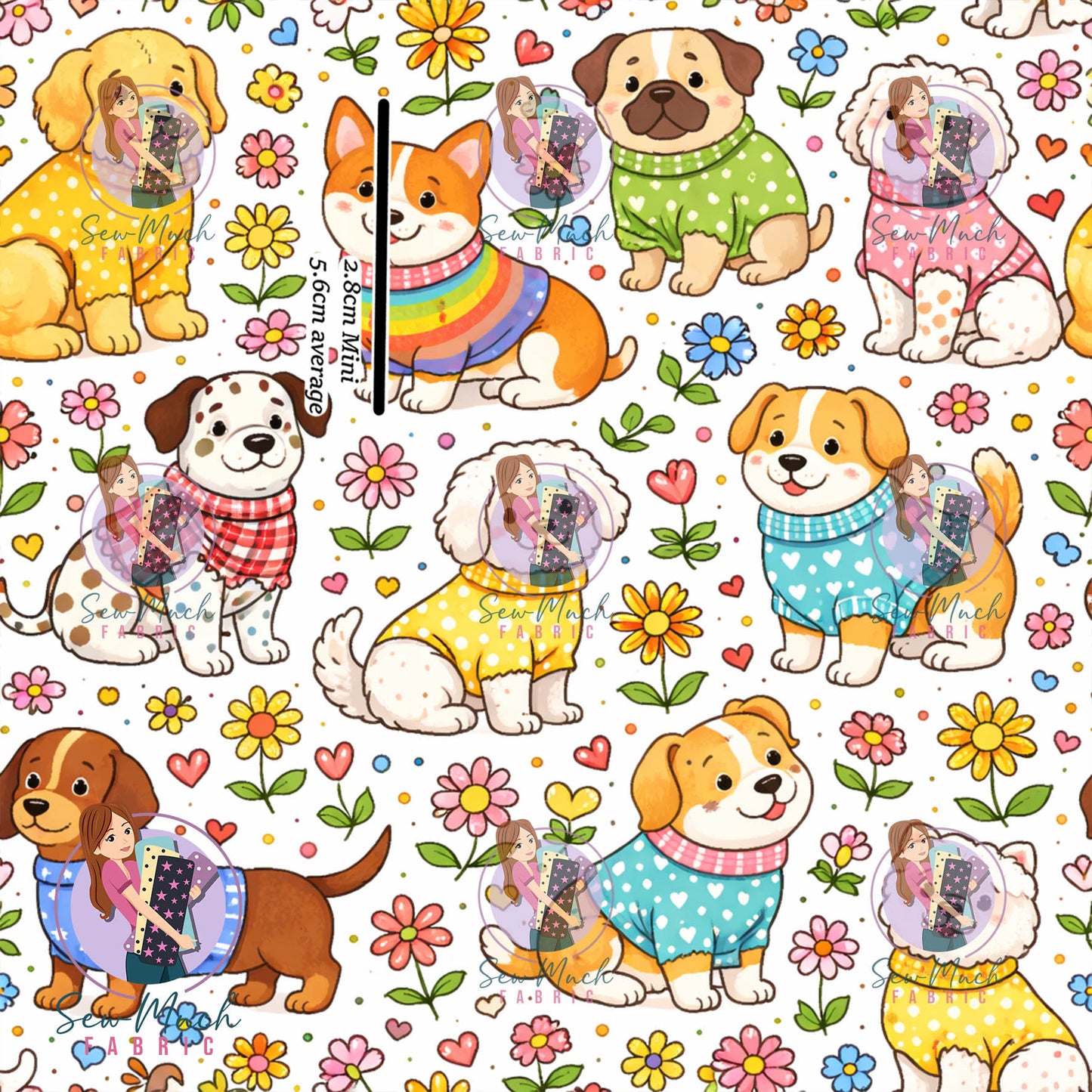 Colourful Dogs | Knit | Retail | Average Scale