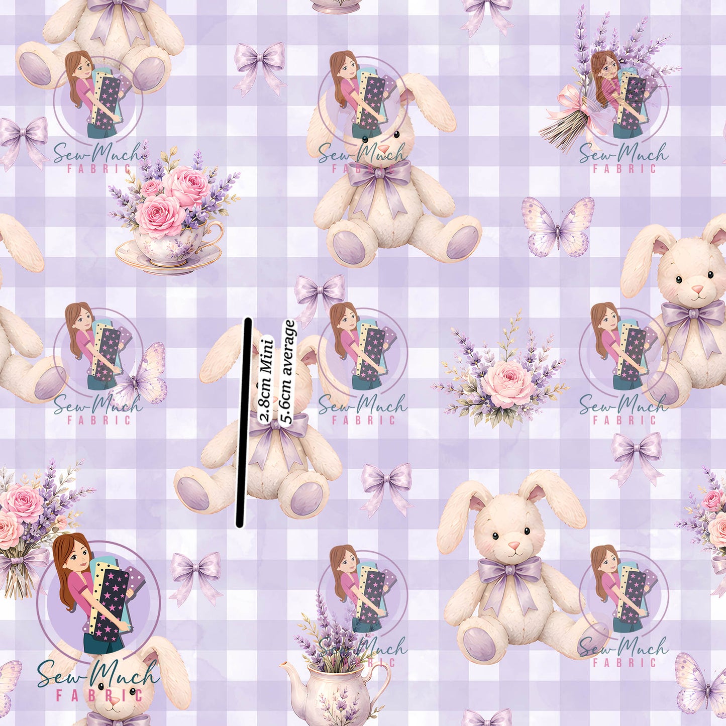 AUGUST Pre-Order (2): Lavender Bunny Gingham