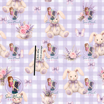 AUGUST Pre-Order (2): Lavender Bunny Gingham