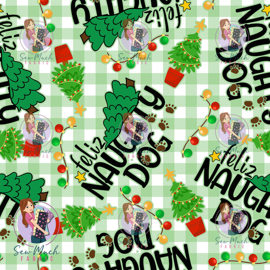 CHRISTMAS Pre-Order: Feliz Naughty Dog Green