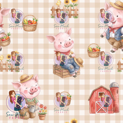 AUGUST Pre-Order (1): Three Little Pigs Gingham