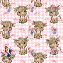 Load image into Gallery viewer, SEPTEMBER Pre-Order (2): Highland Cow Pink Bow

