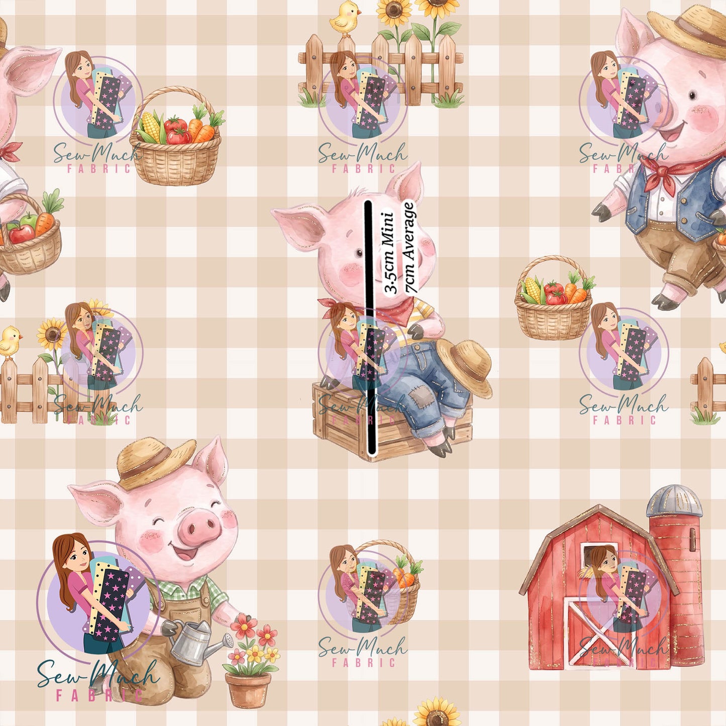 AUGUST Pre-Order (1): Three Little Pigs Gingham