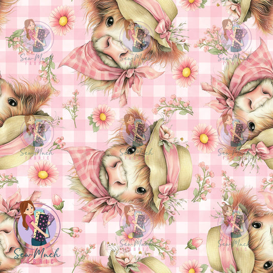 Unlimited Pre-Order: Floral Cows Gingham