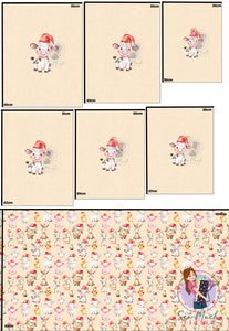 CHRISTMAS Pre-Order: Farm Animals 'PANEL FOR ROMPERS'