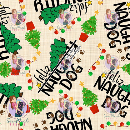 CHRISTMAS Pre-Order: Feliz Naughty Dog Beige