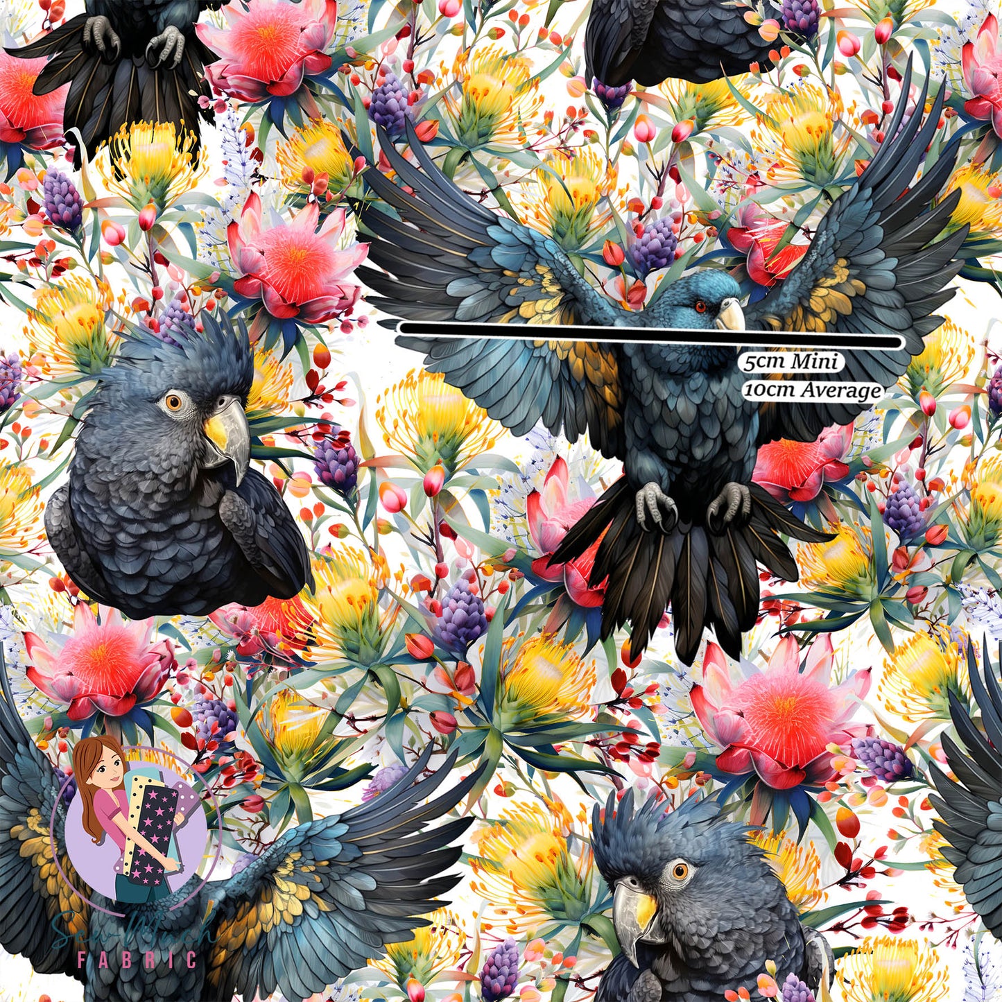 Black Cockatoo | Canvas | Retail | Average Scale