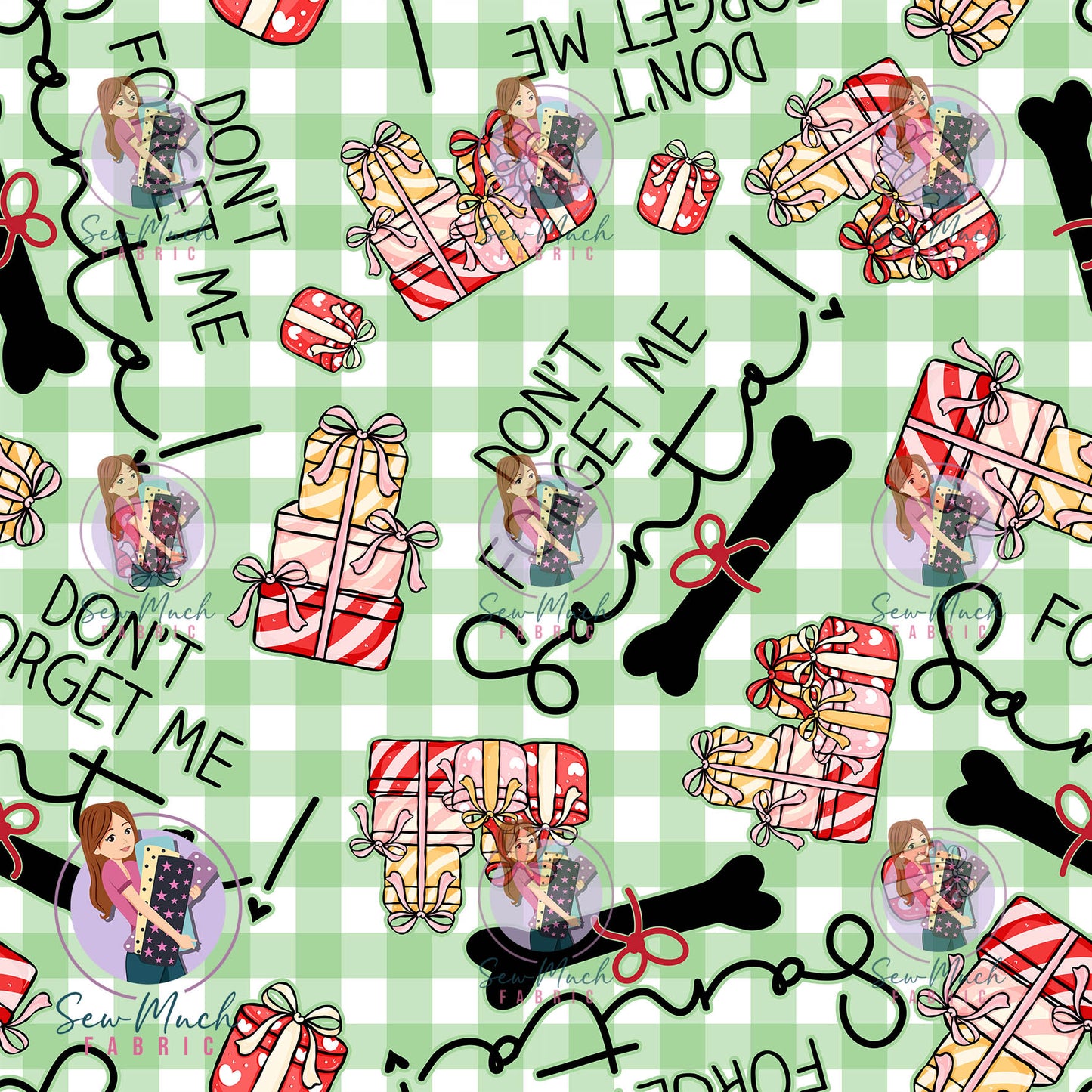 CHRISTMAS Pre-Order: Don't forget me Santa Green