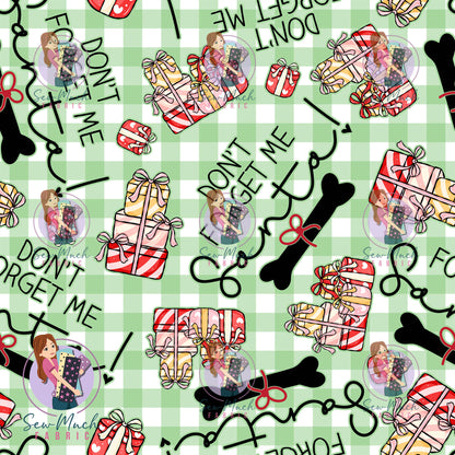 CHRISTMAS Pre-Order: Don't forget me Santa Green