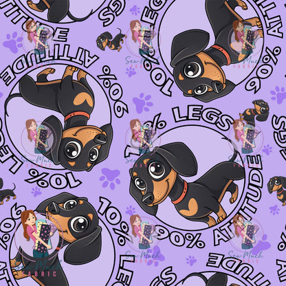 JUNE Pre-Order (1): Dachshund Purple Attitude