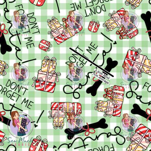 Christmas: Don't forget me Santa | Woven | Retail | MINI Scale