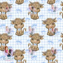 Load image into Gallery viewer, SEPTEMBER Pre-Order (2): Highland Cow Blue Bow
