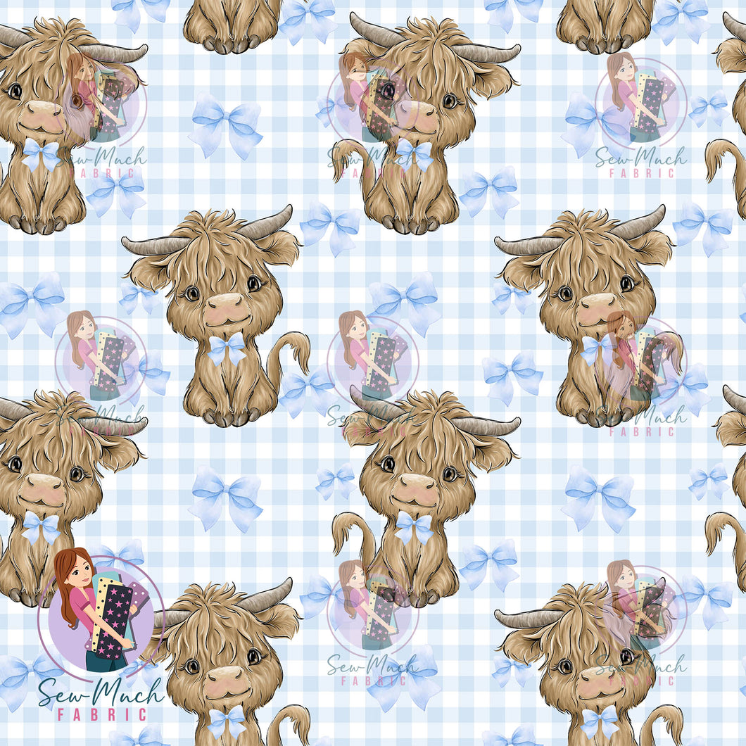 SEPTEMBER Pre-Order (2): Highland Cow Blue Bow