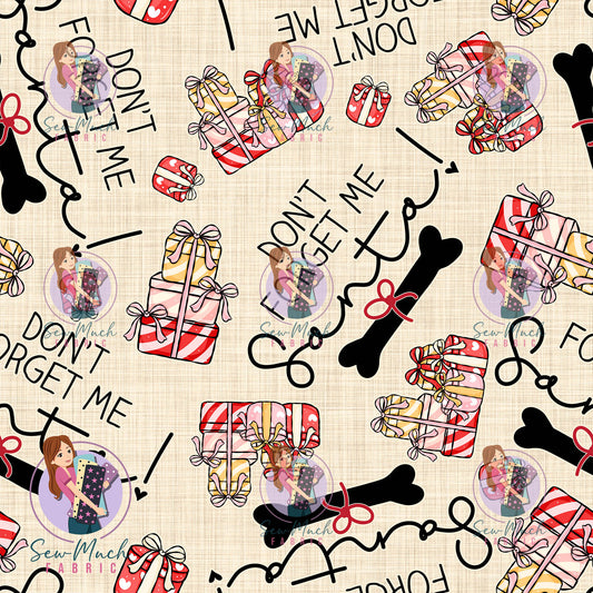 CHRISTMAS Pre-Order: Don't forget me Santa Beige
